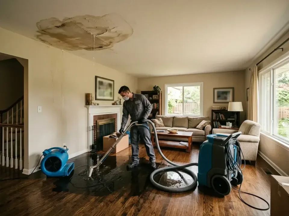 attic-pipe-burst-ceiling-drip-008 — frequently asked questions, Water Damage Restoration & Carpet Care in Bethlehem, WV